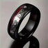 Men's Women's 8mm Tungsten Guitar String Spiral Pattern Comfort-Fit Wedding Band